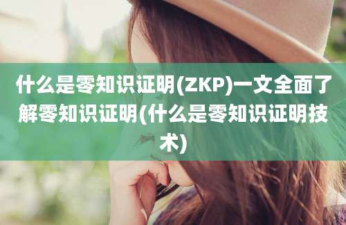 什么是零知识证明(ZKP)一文全面了解零知识证明(什么是零知识证明技术)