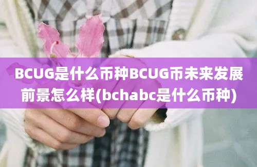 BCUG是什么币种BCUG币未来发展前景怎么样(bchabc是什么币种)