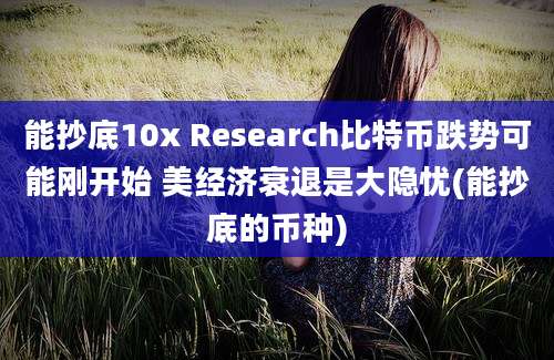 能抄底10x Research比特币跌势可能刚开始 美经济衰退是大隐忧(能抄底的币种)