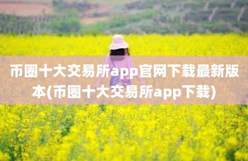 币圈十大交易所app官网下载最新版本(币圈十大交易所app下载)