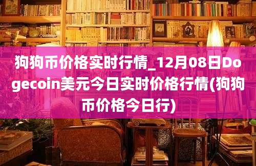 狗狗币价格实时行情_12月08日Dogecoin美元今日实时价格行情(狗狗币价格今日行)