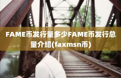 FAME币发行量多少FAME币发行总量介绍(faxmsn币)