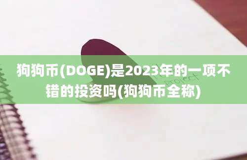 狗狗币(DOGE)是2023年的一项不错的投资吗(狗狗币全称)