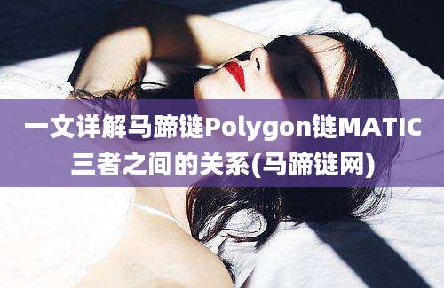 一文详解马蹄链Polygon链MATIC三者之间的关系(马蹄链网)