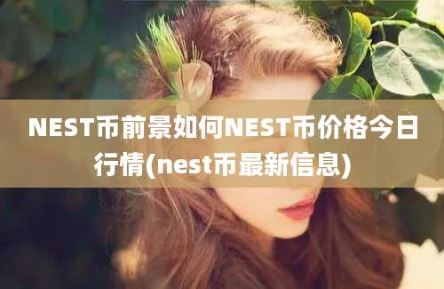 NEST币前景如何NEST币价格今日行情(nest币最新信息)