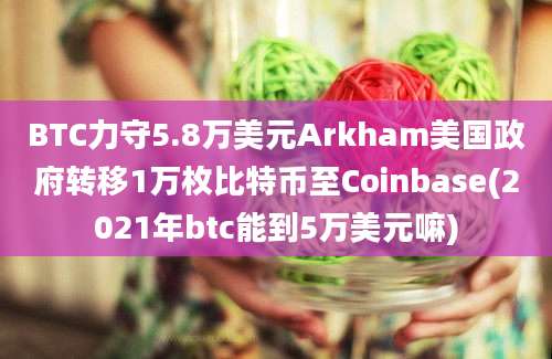 BTC力守5.8万美元Arkham美国政府转移1万枚比特币至Coinbase(2021年btc能到5万美元嘛)