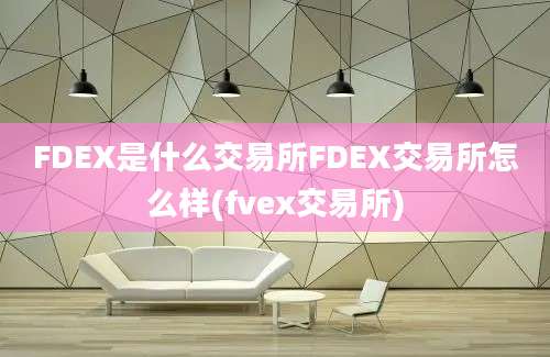 FDEX是什么交易所FDEX交易所怎么样(fvex交易所)