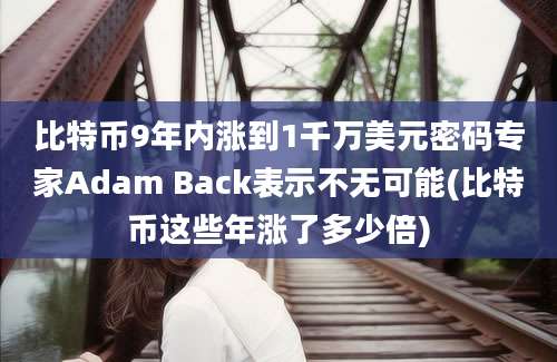 比特币9年内涨到1千万美元密码专家Adam Back表示不无可能(比特币这些年涨了多少倍)