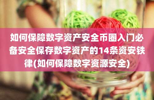 如何保障数字资产安全币圈入门必备安全保存数字资产的14条资安铁律(如何保障数字资源安全)