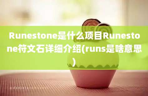 Runestone是什么项目Runestone符文石详细介绍(runs是啥意思)