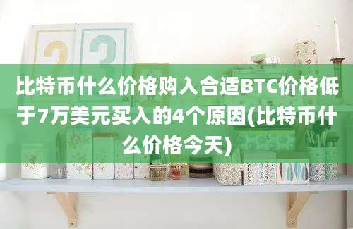 比特币什么价格购入合适BTC价格低于7万美元买入的4个原因(比特币什么价格今天)