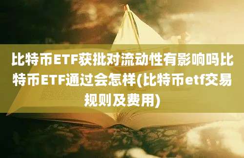 比特币ETF获批对流动性有影响吗比特币ETF通过会怎样(比特币etf交易规则及费用)