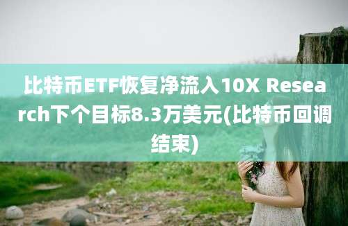 比特币ETF恢复净流入10X Research下个目标8.3万美元(比特币回调结束)