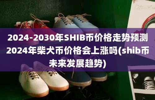 2024-2030年SHIB币价格走势预测2024年柴犬币价格会上涨吗(shib币未来发展趋势)