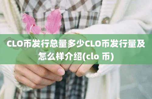 CLO币发行总量多少CLO币发行量及怎么样介绍(clo 币)