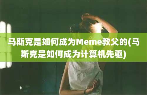 马斯克是如何成为Meme教父的(马斯克是如何成为计算机先驱)