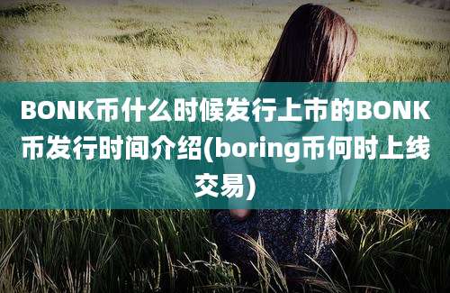 BONK币什么时候发行上市的BONK币发行时间介绍(boring币何时上线交易)