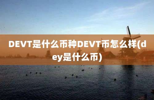 DEVT是什么币种DEVT币怎么样(dey是什么币)