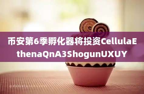 币安第6季孵化器将投资CellulaEthenaQnA3ShogunUXUY