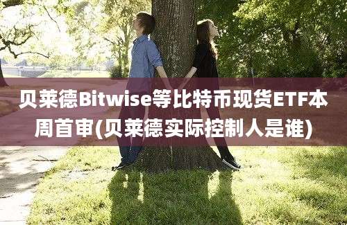 贝莱德Bitwise等比特币现货ETF本周首审(贝莱德实际控制人是谁)