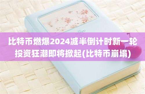 比特币燃爆2024减半倒计时新一轮投资狂潮即将掀起(比特币崩塌)