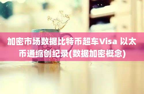 加密市场数据比特币超车Visa 以太币通缩创纪录(数据加密概念)