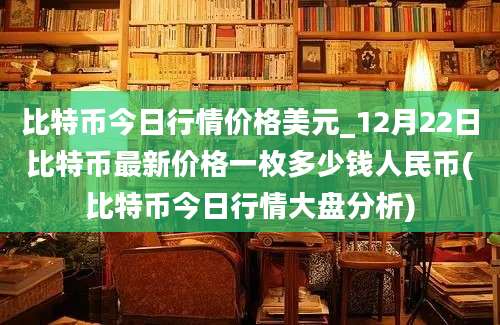 比特币今日行情价格美元_12月22日比特币最新价格一枚多少钱人民币(比特币今日行情大盘分析)