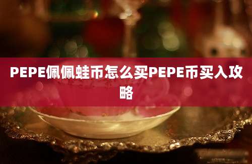 PEPE佩佩蛙币怎么买PEPE币买入攻略