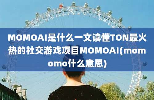 MOMOAI是什么一文读懂TON最火热的社交游戏项目MOMOAI(momomo什么意思)