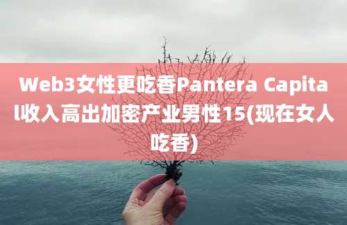 Web3女性更吃香Pantera Capital收入高出加密产业男性15(现在女人吃香)