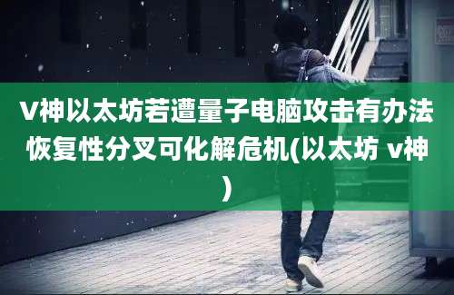 V神以太坊若遭量子电脑攻击有办法恢复性分叉可化解危机(以太坊 v神)