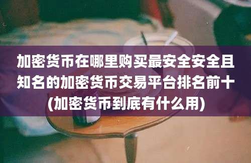 加密货币在哪里购买最安全安全且知名的加密货币交易平台排名前十(加密货币到底有什么用)