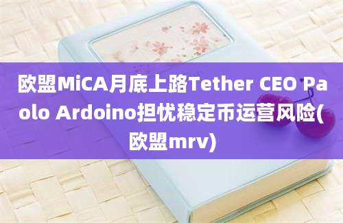 欧盟MiCA月底上路Tether CEO Paolo Ardoino担忧稳定币运营风险(欧盟mrv)