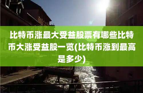 比特币涨最大受益股票有哪些比特币大涨受益股一览(比特币涨到最高是多少)