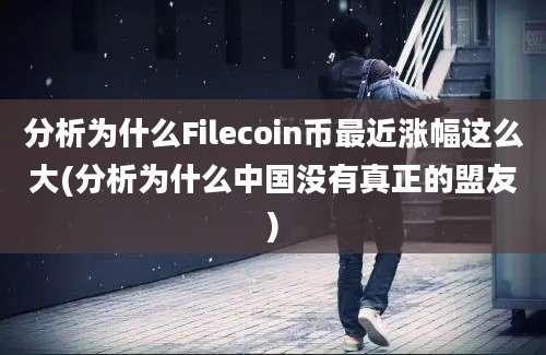 分析为什么Filecoin币最近涨幅这么大(分析为什么中国没有真正的盟友)