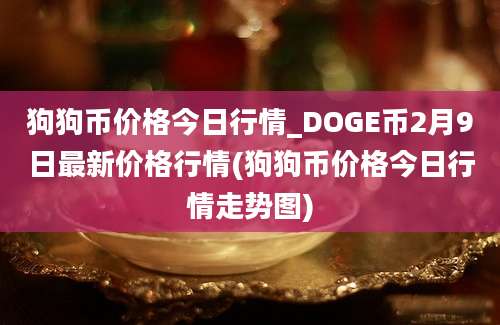 狗狗币价格今日行情_DOGE币2月9日最新价格行情(狗狗币价格今日行情走势图)