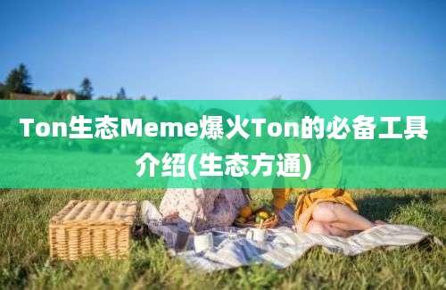 Ton生态Meme爆火Ton的必备工具介绍(生态方通)