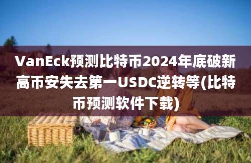 VanEck预测比特币2024年底破新高币安失去第一USDC逆转等(比特币预测软件下载)