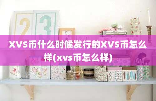 XVS币什么时候发行的XVS币怎么样(xvs币怎么样)