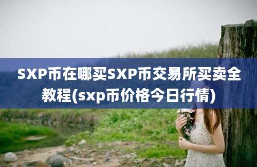 SXP币在哪买SXP币交易所买卖全教程(sxp币价格今日行情)