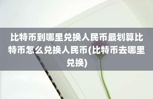 比特币到哪里兑换人民币最划算比特币怎么兑换人民币(比特币去哪里兑换)