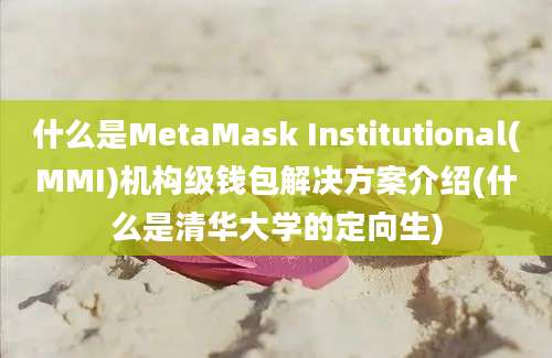 什么是MetaMask Institutional(MMI)机构级钱包解决方案介绍(什么是清华大学的定向生)