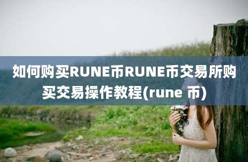 如何购买RUNE币RUNE币交易所购买交易操作教程(rune 币)