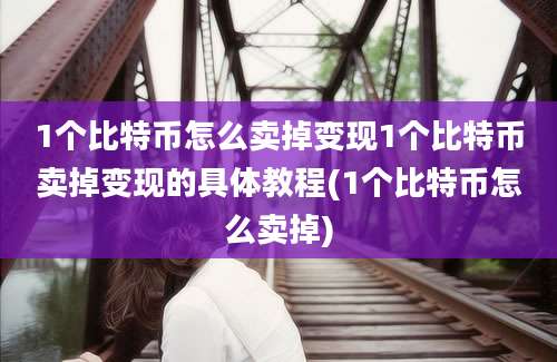 1个比特币怎么卖掉变现1个比特币卖掉变现的具体教程(1个比特币怎么卖掉)