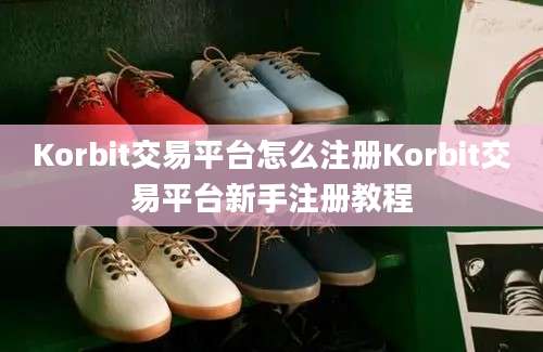 Korbit交易平台怎么注册Korbit交易平台新手注册教程