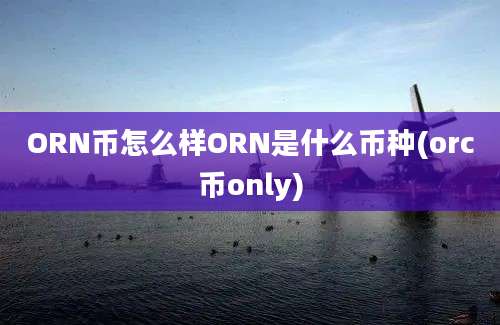 ORN币怎么样ORN是什么币种(orc币only)