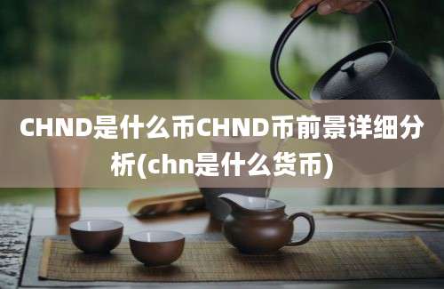 CHND是什么币CHND币前景详细分析(chn是什么货币)