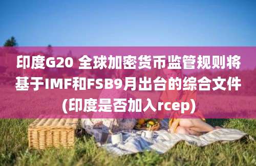 印度G20 全球加密货币监管规则将基于IMF和FSB9月出台的综合文件(印度是否加入rcep)