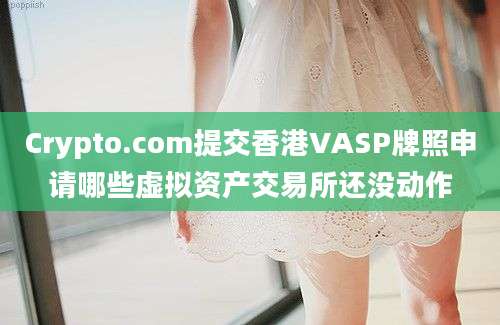 Crypto.com提交香港VASP牌照申请哪些虚拟资产交易所还没动作