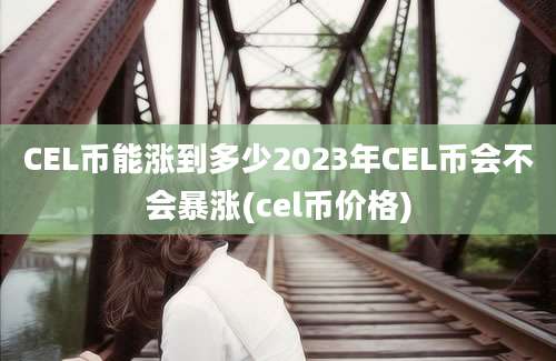 CEL币能涨到多少2023年CEL币会不会暴涨(cel币价格)